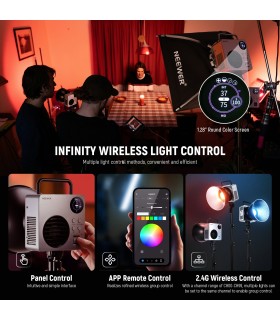خرید نور ثابت COB باتری‌دار RGB NEEWER HB80C | فروشگاه پیکسل