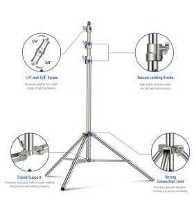 خرید پایه نور استیل NEEWER ST-280SS | فروشگاه پیکسل