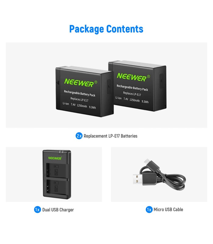 خرید NEEWER LP-E17 1250mAh | فروشگاه پیکسل