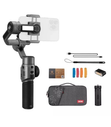 دست دوم - گیمبال ژیون اسموت مدل Zhiyun Smooth 5S Combo - پک کمبو - رنگ خاکستری
