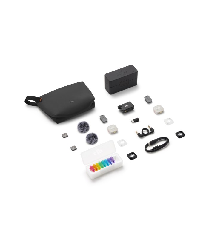 میکروفون دو کاربره DJI مدل Mic Mini 2S (2 TX + 1 RX + Charging Case)