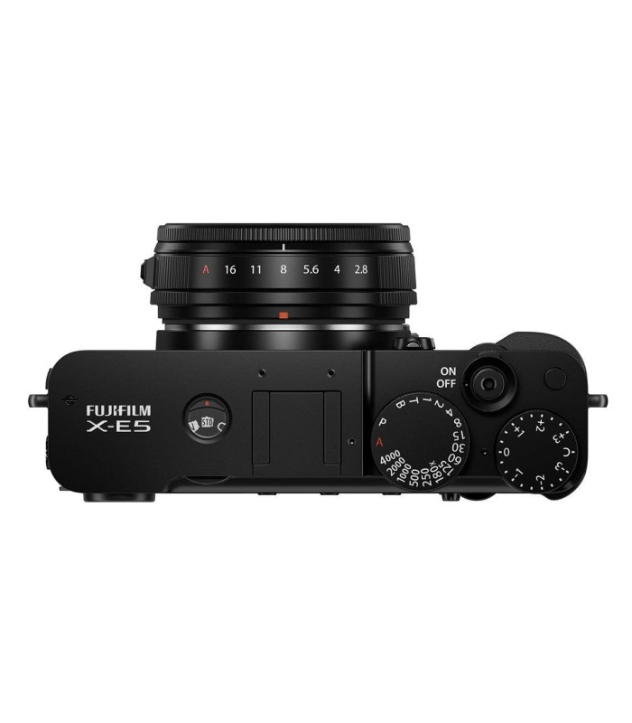 دوربین بدون‌آینه فوجی‌فیلم رنگ مشکی مدل FUJIFILM X-E5 به همراه لنز XF 23mm f/2.8 R WR
