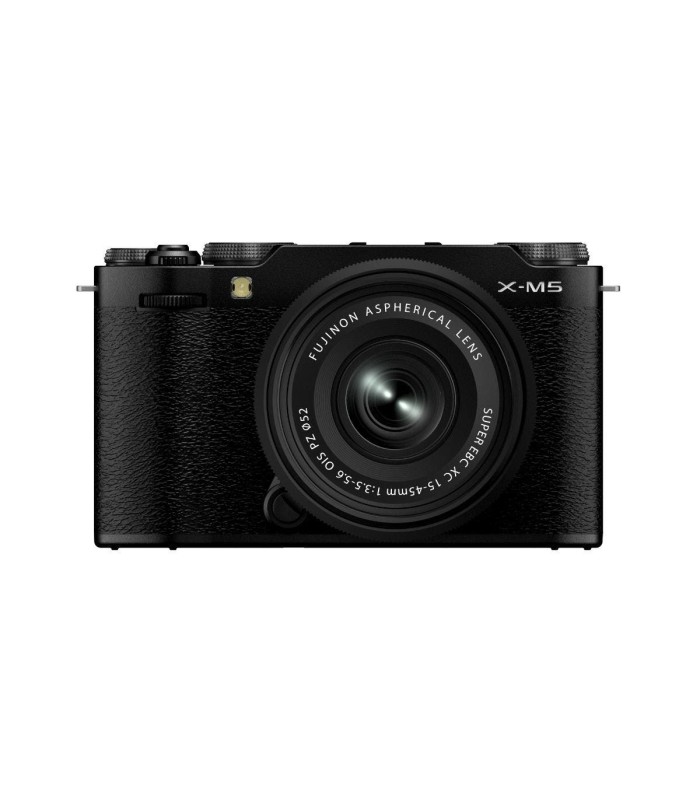 دوربین بدون‌آینه فوجی‌فیلم رنگ مشکی مدل FUJIFILM X-M5 به همراه لنز XC 15-45mm f/3.5-5.6 OIS PZ