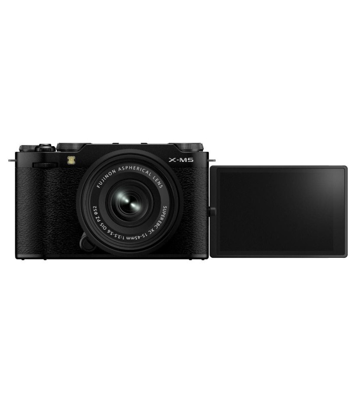 دوربین بدون‌آینه فوجی‌فیلم رنگ مشکی مدل FUJIFILM X-M5 به همراه لنز XC 15-45mm f/3.5-5.6 OIS PZ