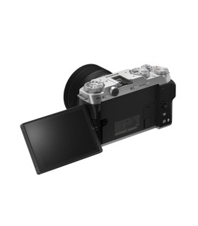 دوربین بدون‌آینه فوجی‌فیلم رنگ نقره‌ای مدل FUJIFILM X-M5 به همراه لنز XC 15-45mm f/3.5-5.6 OIS PZ