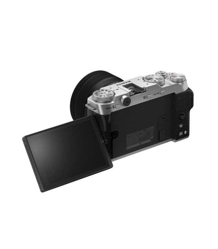 دوربین بدون‌آینه فوجی‌فیلم رنگ نقره‌ای مدل FUJIFILM X-M5 به همراه لنز XC 15-45mm f/3.5-5.6 OIS PZ