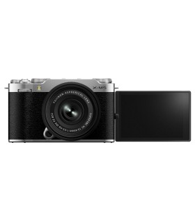 دوربین بدون‌آینه فوجی‌فیلم رنگ نقره‌ای مدل FUJIFILM X-M5 به همراه لنز XC 15-45mm f/3.5-5.6 OIS PZ