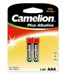 Camelion Plus Alkaline 1.5V AAA Batteries (x2) LR03-BP2