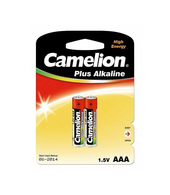 Camelion Plus Alkaline 1.5V AAA Batteries (x2) LR03-BP2