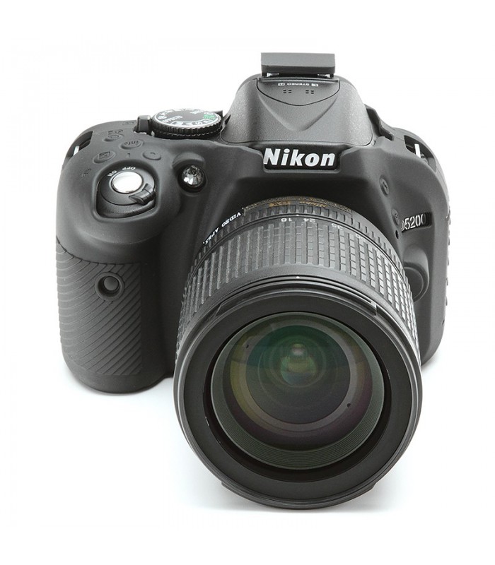 محافظ سیلیکونی easyCover مناسب برای دوربین نیکون D5200 رنگ مشکی