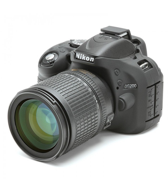 محافظ سیلیکونی easyCover مناسب برای دوربین نیکون D5200 رنگ مشکی