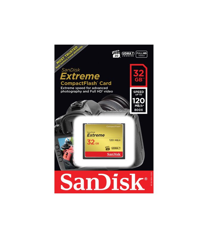 Sandisk 32GB Extreme Compact Flash 800X - SDCFXSB-032G