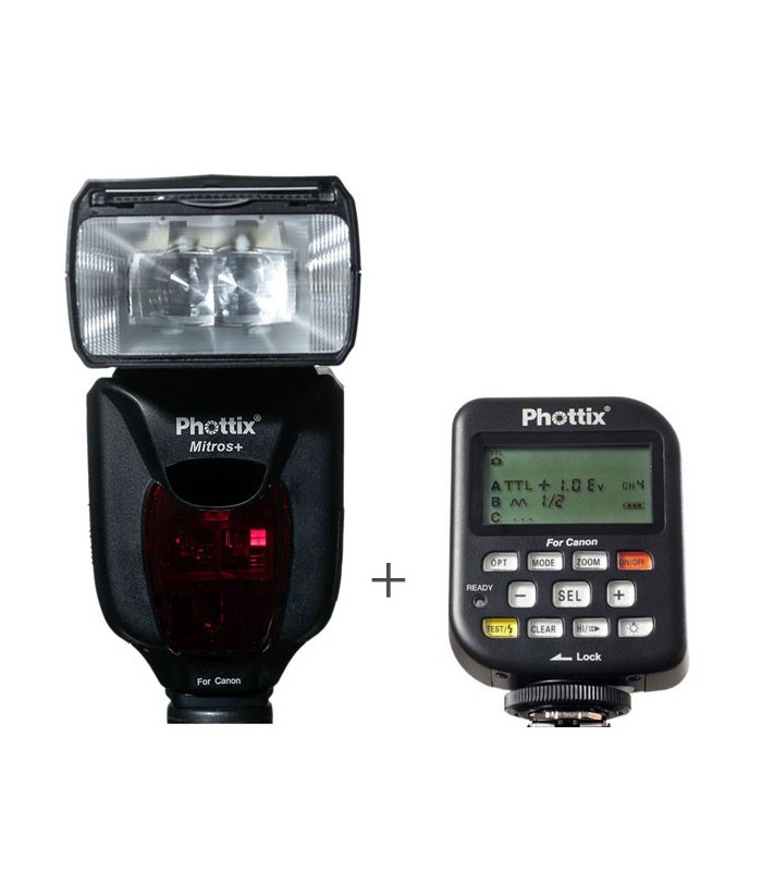 Phottix فلاش رودوربینی+ Mitros به همراه فرستنده Odin