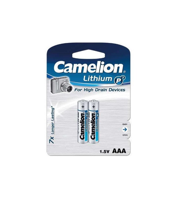 Camelion Battery Lithium P7 2XAAA FR03-BP2