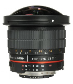 لنز سامیانگ مدل Samyang 8mm f/3.5 HD Fisheye مانت نیکون