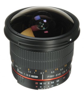 لنز سامیانگ مدل Samyang 8mm f/3.5 HD Fisheye مانت نیکون
