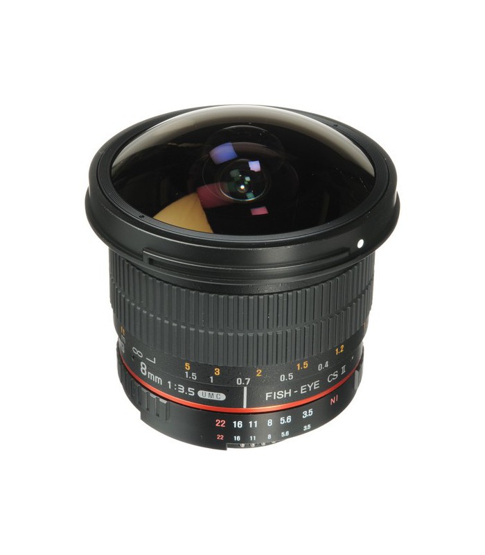 لنز سامیانگ مدل Samyang 8mm f/3.5 HD Fisheye مانت نیکون