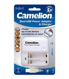 Camelion Dual USB Power Adapter & Charger BC-1005A