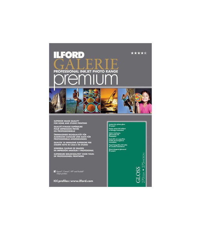 Ilford Galerie Premium Galerie Gloss Paper (A4 - 50 Sheets)