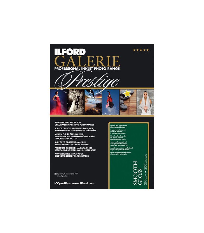 Ilford Galerie Prestige Smooth Gloss Paper (A4 - 25 Sheets)