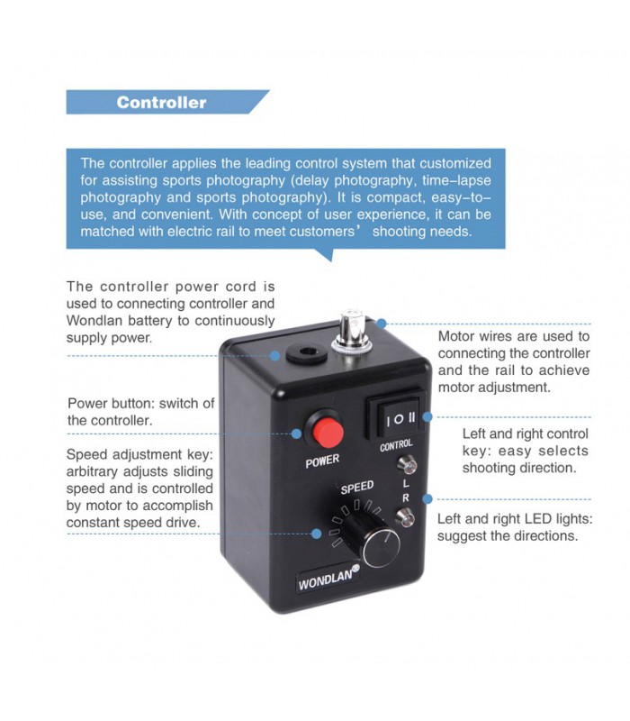 Wondlan Wired Electrically Controlled Rail 1.5m Type B ER02