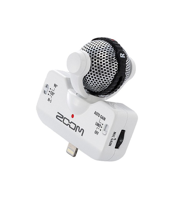 Zoom iQ5 Stereo Microphone for iOS Devices with Lightning Connector