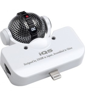 Zoom iQ5 Stereo Microphone for iOS Devices with Lightning Connector
