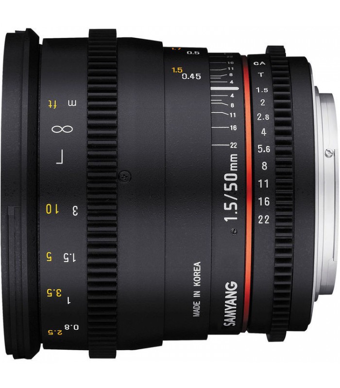 Samyang 50mm T1.5 VDSLR AS UMC For Canon