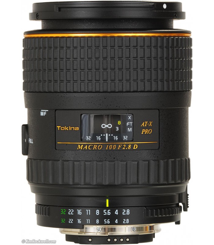 Tokina 100mm f2.8 AT-X M100 AF Pro D Macro Autofocus Lens for Nikon