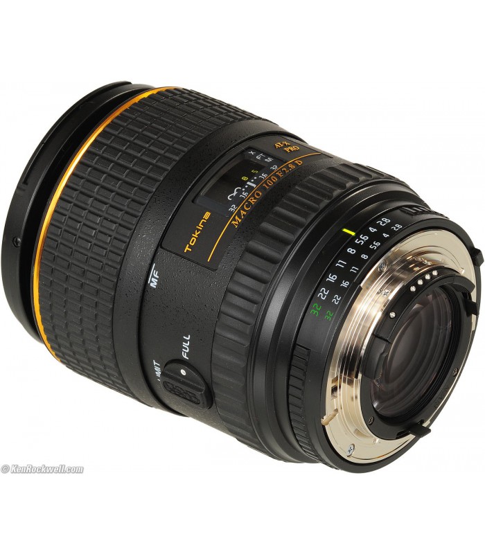 Tokina 100mm f2.8 AT-X M100 AF Pro D Macro Autofocus Lens for Nikon