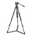 Sachtler Ace Fluid Head with 2-Stage Aluminum Tripod & On-Ground Spreader
