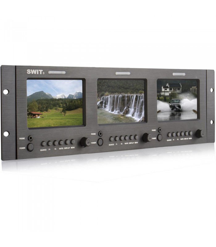 SWIT M-1051H Triple 5" 3GSDIHDMI LCD Monitor (3 RU)