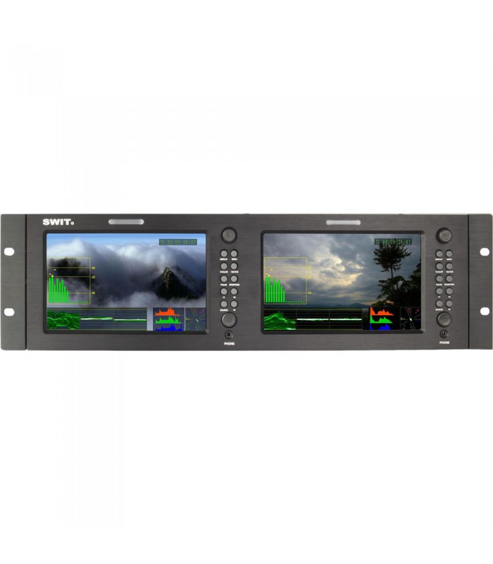 SWIT M-1071F Dual 7" HDSDI and HDMI Waveform LCD Monitor (3 RU)