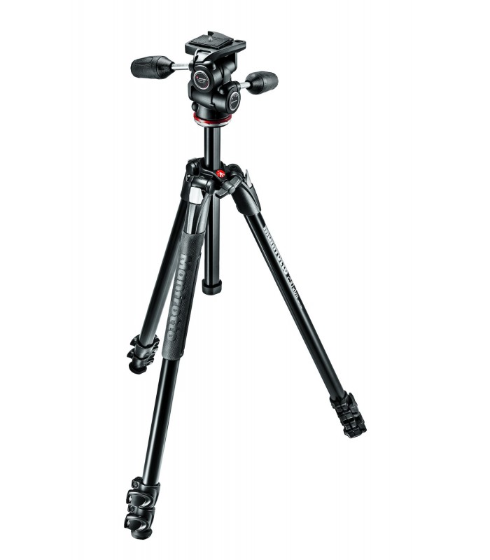 Manfrotto 290 XTRA Alu 3 Tripod with 3W Head Kit - MK290XTA3-3W
