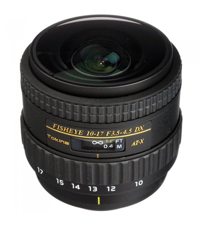 Tokina AT-X 107 AF DX NH Fisheye 10-17mm f/3.5-4.5 Lens for Nikon