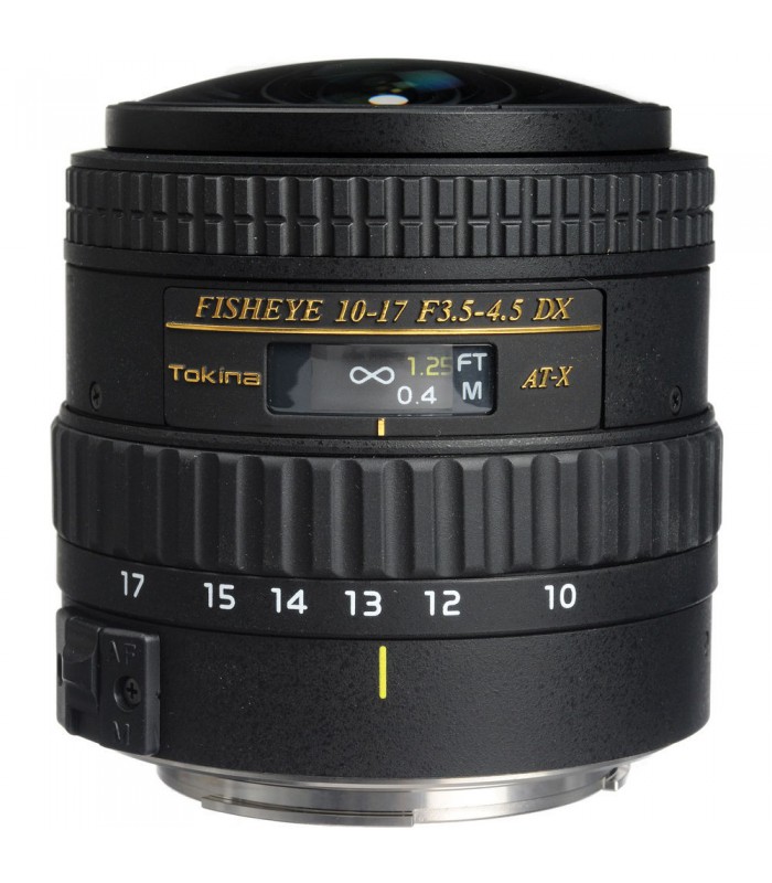 Tokina AT-X 107 AF NH Fisheye 10-17mm F/3.5-4.5 Lens for Canon