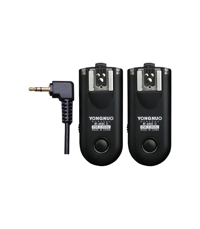 Yongnuo RF-603C II Wireless Flash Trigger Kit for Canon 2.5mm Connection