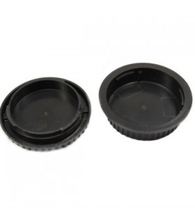 Rear Lens Cover + Camera Body Cap for Canon DSLR