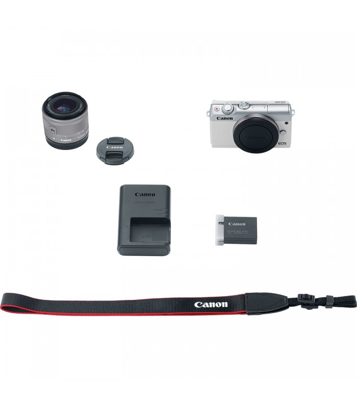 دوربین Mirrorless کانن مدل Canon EOS M100 با لنز 15-45 میلی‌متر