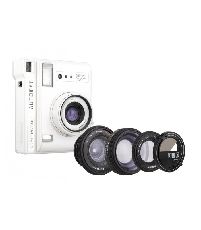 دوربین چاپ سریع Lomo مدل Automat طرح Bora Bora  و کیت سه‌تایی لنز