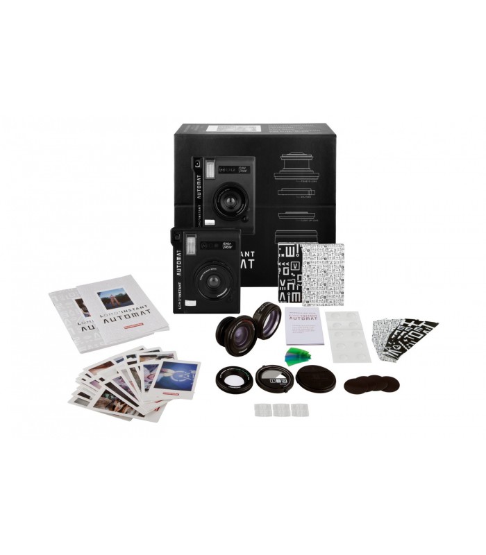 دوربین چاپ سریع Lomo مدل Automat طرح Playa jardin و کیت سه‌تایی لنز