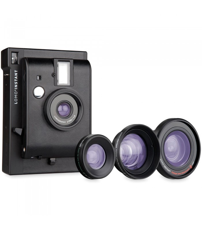 دوربین چاپ سریع Lomo مدل Instant به همراه کیت لنز - مشکی