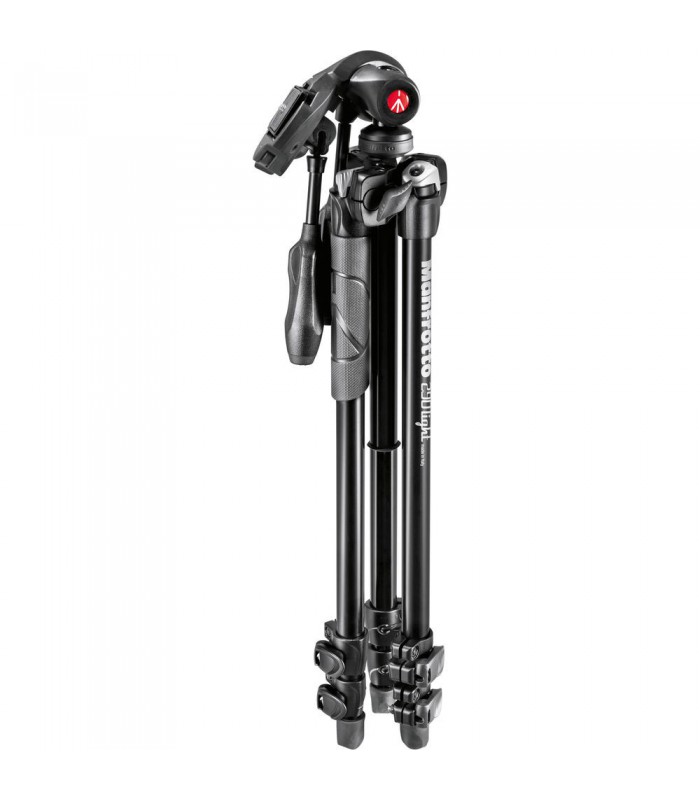 سه پایه Manfrotto مدل MK290LTA3-3W به همراه هد سه محوره
