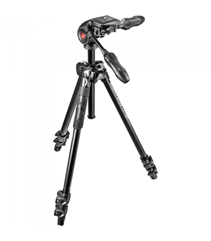 سه پایه Manfrotto مدل MK290LTA3-3W به همراه هد سه محوره