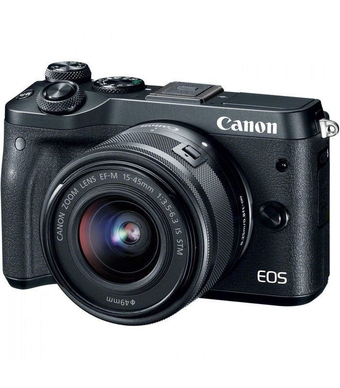 دوربین بدون آینه کانن مدل EOS M6 به همراه لنز 15-45mm IS STM