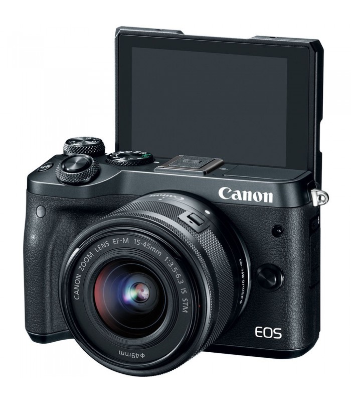 دوربین بدون آینه کانن مدل EOS M6 به همراه لنز 15-45mm IS STM