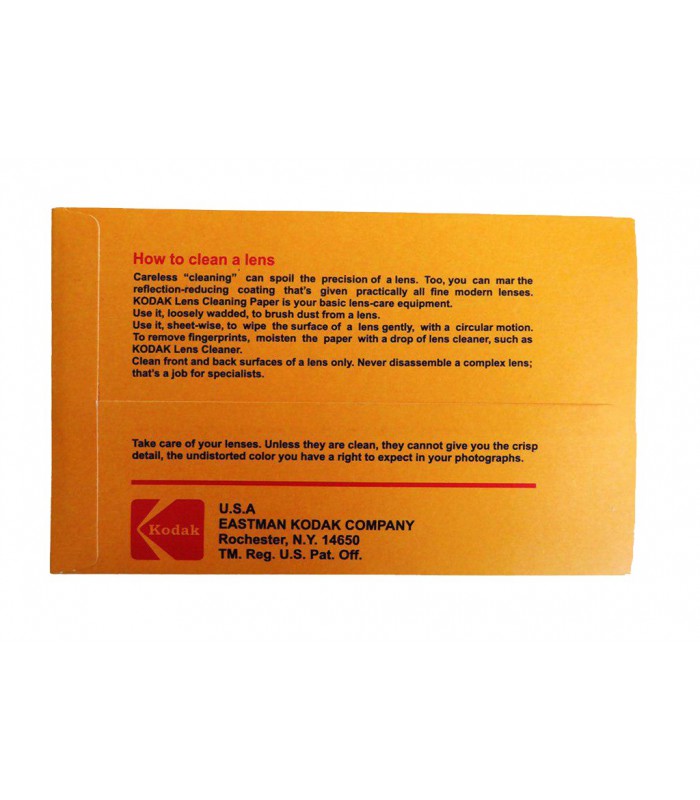 کاغذ تمیز کننده لنز Kodax - پک 50 تایی