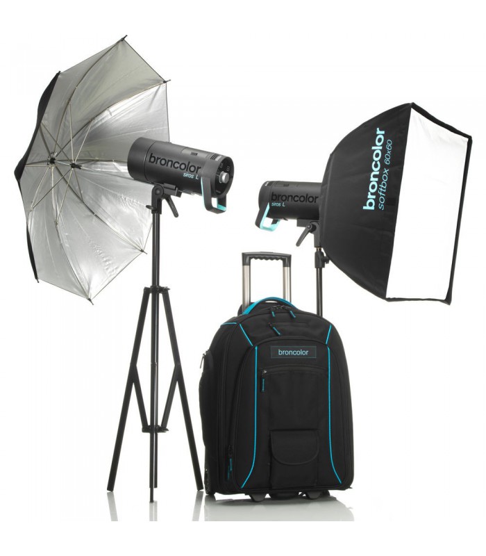 Broncolor Siros L 400Ws Battery-Powered 2-Light Outdoor Kit 2