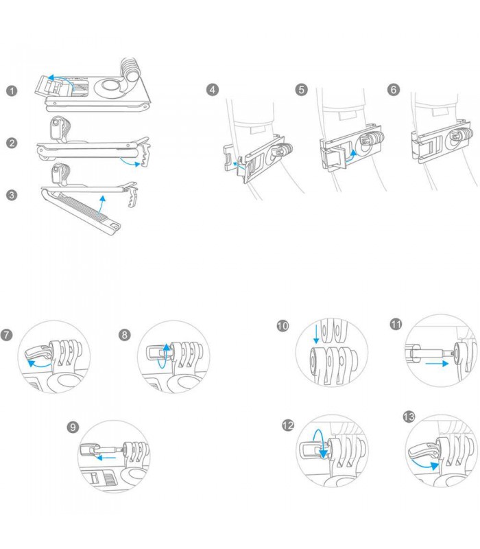 نگهدارنده بندی PGYTECH مناسب برای دوربین های ورزشی