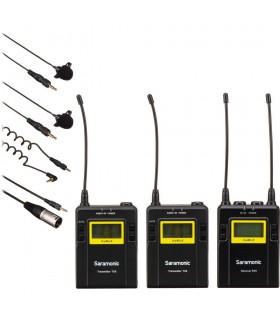 قیمت و خرید کیت ۲ نفره میکروفن بی سیم سارامونیک مدل Saramonic UwMic9 - فروشگاه پیکسل